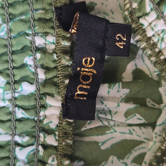 Maje Jitale‎ Floral Printed Ruffled Midi Skirt Size XL Cottagecore Travel Twee - Picture 6 of 16